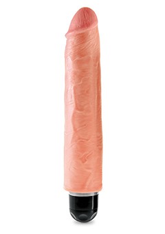 KING COCK 10'' VIBR STIFFY FLESH