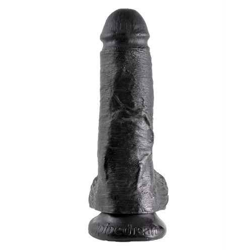 King Cock 20 cm Dildo With Balls Black 603912350234