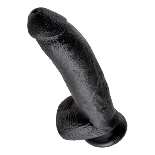 King Cock 23 cm Dildo With Balls Black 603912350258
