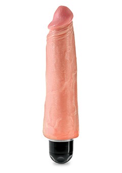 KING COCK 8'' VIBR STIFFY FLESH