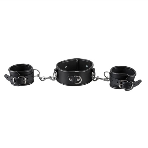 Leather neck and hand cuffs 4024144233847