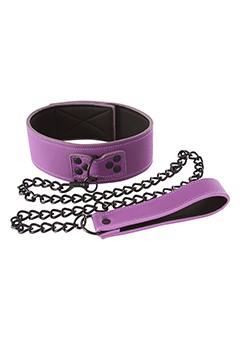 LUST BONDAGE COLLAR PURPLE