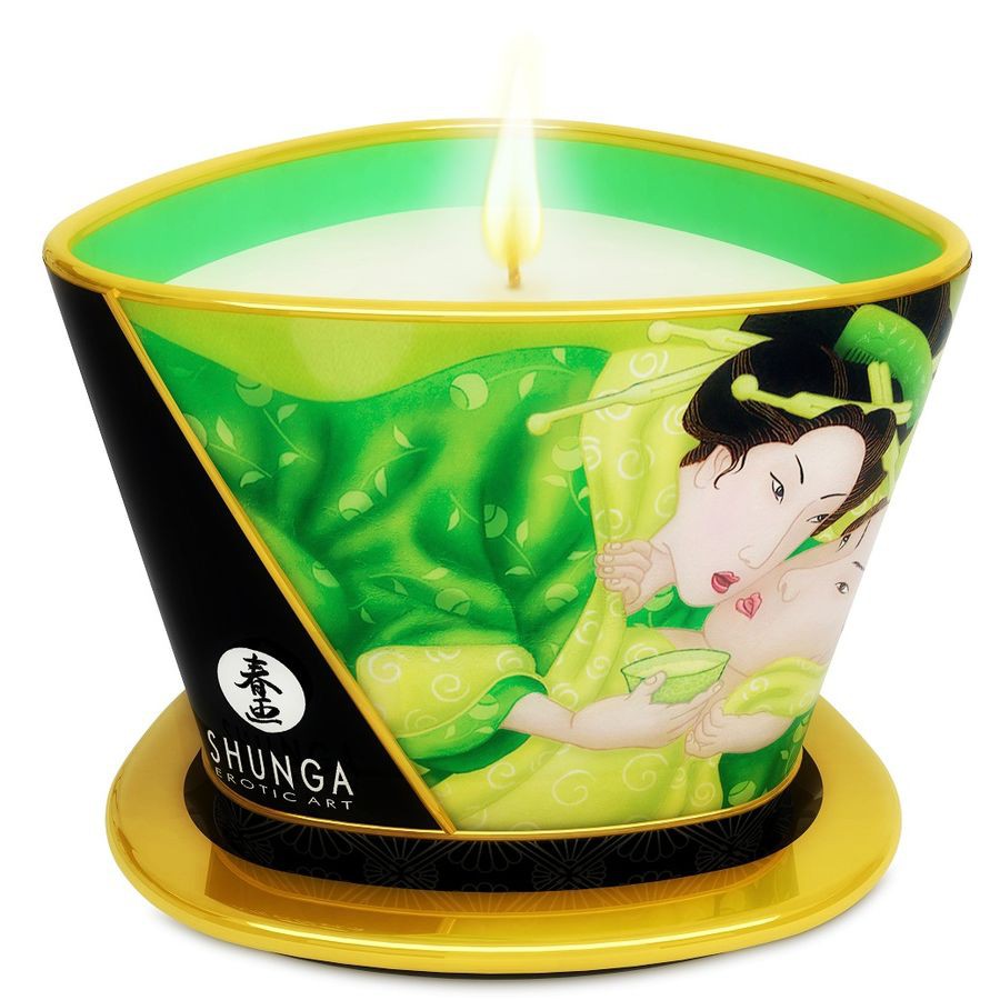 MINI CARESS BY CANDLELIGHT MASSAGE CANDLE  EXOTIC GREEN TEA