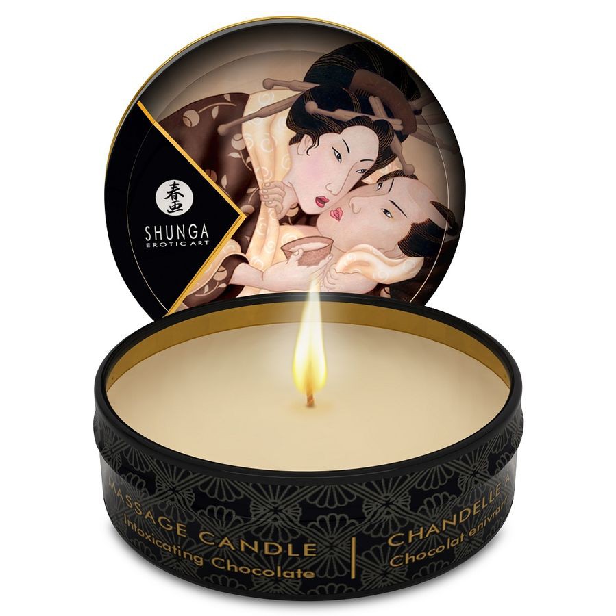 MINI CARESS BY CANDLELIGHT MASSAGE CANDLE  HEADY CHOCOLATE