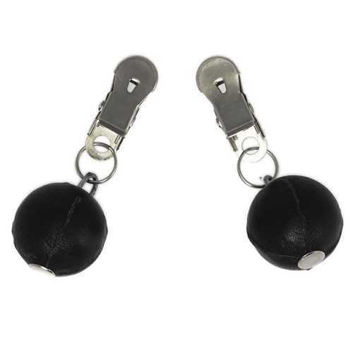 Nipple Clamps With Round Black Weights