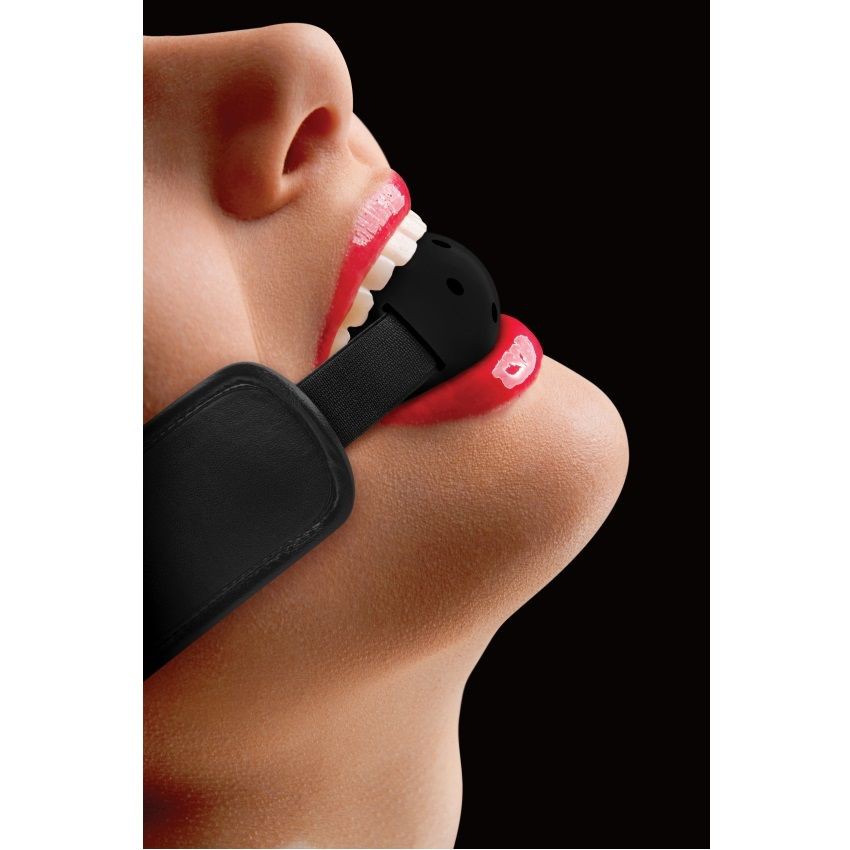 OUCH BRACE BALL GAG BLACK