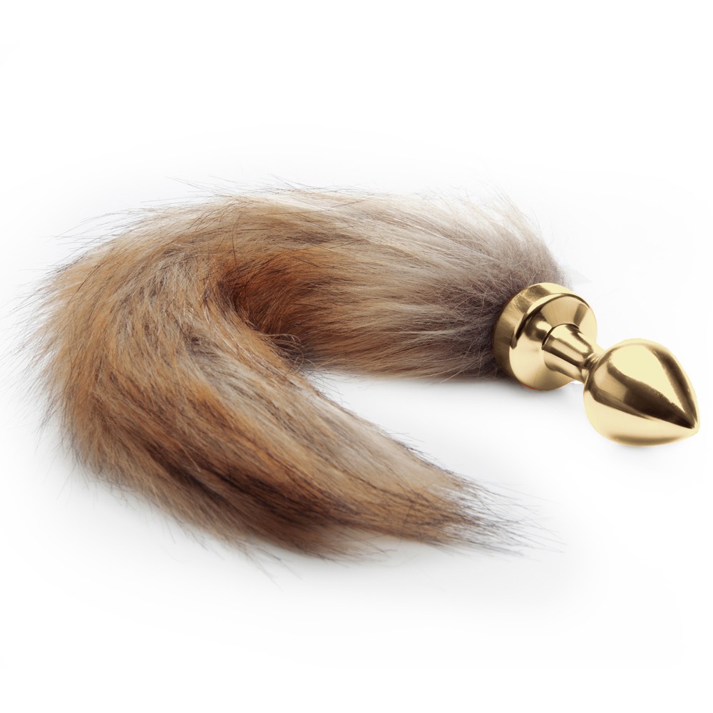 FOX TAIL BUTTPLUG GOLD