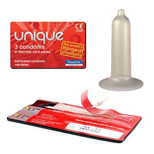 Pasante Unique Latexfree Condoms 3pcs 5060150680212