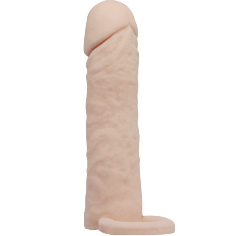 PRETTY LOVE REALISTIC PENIS SLEEVE WITH BALL STRAP 16 CM