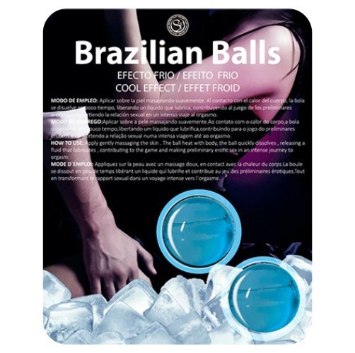 BRAZILIAN LUBRICANT BALLS COOL EFFECT 2 x 4GR