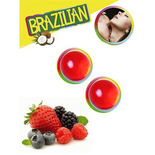 KISSABLE LUBRICANT BALLS FOREST FRUITS FLAVOUR 2 x 4GR