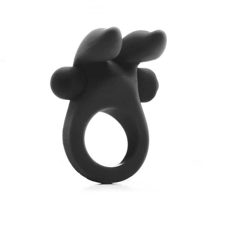 SHOTS RABBIT COCK RING BLACK