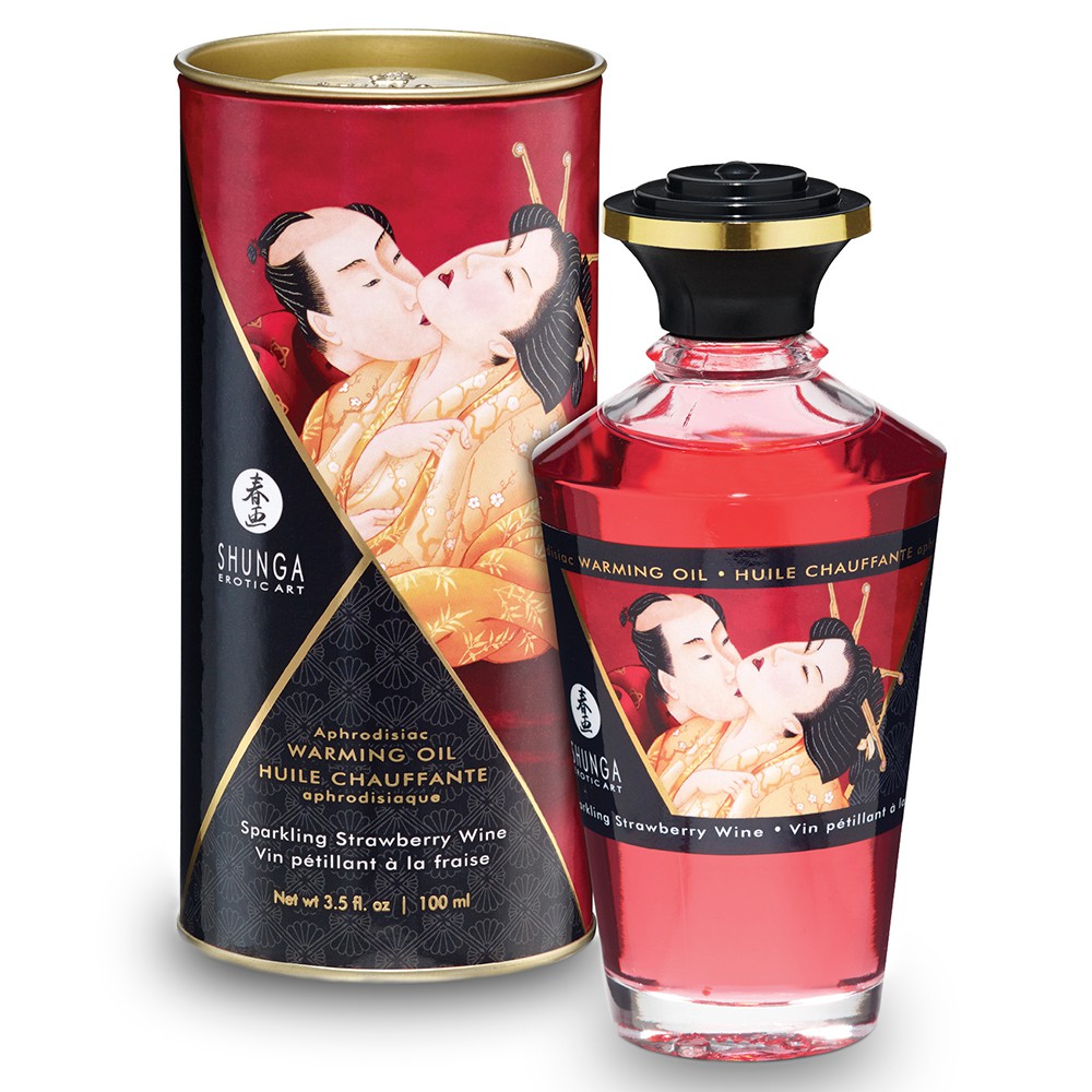 SHUNGA APHRODISIAC OIL SPARKLING STRAWBERRY WINE 100ML