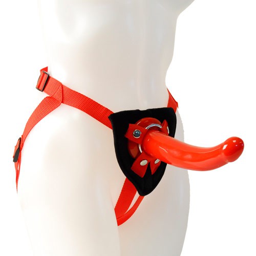 Sophias Red Rider Strap On Dildo 0716770048295