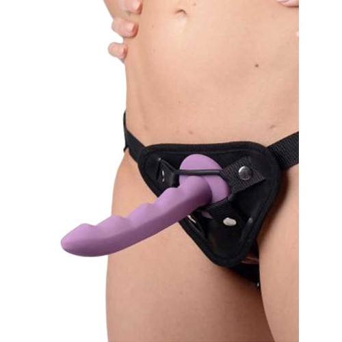 Sutra Fleece-Lined Strap On with Vibrator Pouch 848518015969