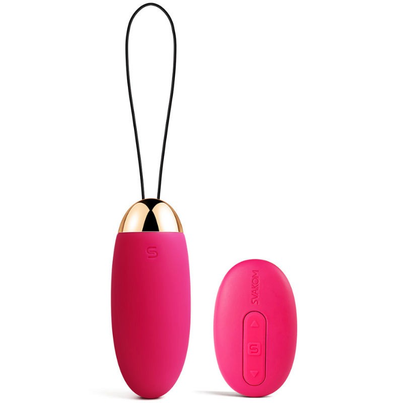 SVAKOM ELVA VIBRATING EGG PLUM RED 6959633111666