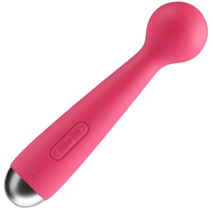 SVAKOM EMMA MINI WAND MASSAGER PLUM RED