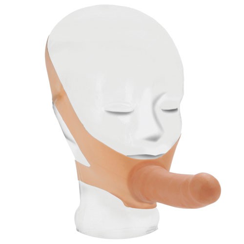 The Accommodator Face Strap On Dildo Flesh 716770004703