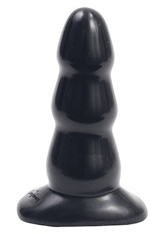 TRIPLE RIPPLE BUTT PLUG BLACK M