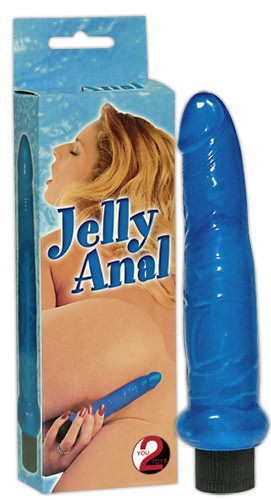JELLY ANAL VIBRATOR BLUE