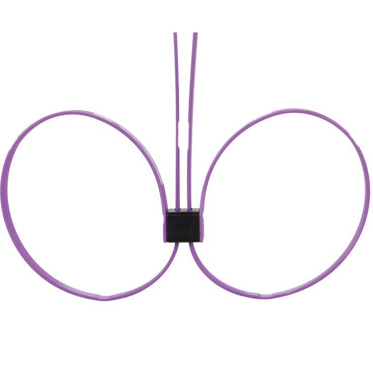 ZIP TIE CUFFS EXTENDED  PURPLE