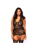 Leg Avenue Seamless Opaque Bodystocking UK 16 to 18 714718532349