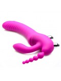 Regal Rider Vibrating Silicone Strapless Strap On Triple G Dildo 848518028204 photo
