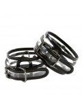 Bare Bondage Clear Vinyl Wrist Cuffs 657447093906