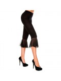 Bell bottom mesh capri BLACK 849450005254