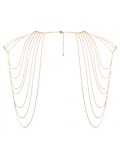 THE MAGNIFIQUE COLLECTION SHOULDER AND BACK METALLIC COLLAR BIJOUX INDISCRETS GOLD photo