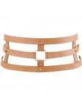 BIJOUX INDISCRETS WIDE BELT AND RESTRAINTS BROWN 8436562011505