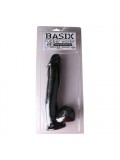Black Basix Dong with Suction Cup 603912293692 package