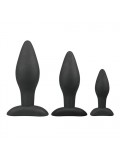 Black Silicone Buttplug Set 8718627526828
