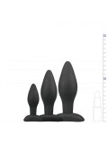 Black Silicone Buttplug Set 8718627526828 image