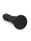 Black Silicone Suction Cup Dildo 8718627526620 image