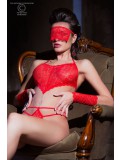 BODY WITH BLINDFOLD AND GLOVES CR-3882 RED photo