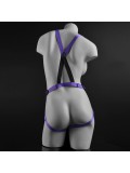 DILLIO 7' STRAP-ON SUSPENDER HARNESS SET PURPLE photo