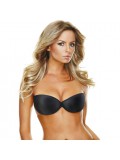 DIVABRA CLASSIC BACKLESS AND STRAPLESS  BLACK BRA SIZE C 644137615630