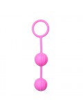Easytoys Vertical Ribbed Geisha Balls - Pink 8718627522028
