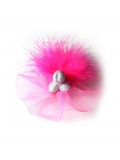GLITTER PENIS TULLE BROOCH PINK toy