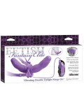 FETISH FANTASY ELITE VIBRATING DOUBLE DELIGHT STRAP-ON PURPL 603912301113 toy