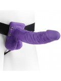 FETISH FANTASY SERIES 7" HOLLOW STRAP-ON WITH BALLS 17.8CM PURPLE 603912362732 photo