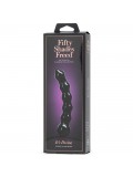 FIFTY SHADES FREED IT'S DIVINE GLASS BEADED DILDO BLACK 5060493003464 detail