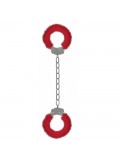 FURRY ANKLE CUFFS RED 8714273786937