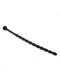 Geribbelde Siliconen Dilator - Zwart 8719497662548 toy