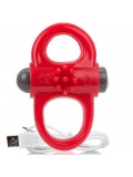 SCREAMING O RECHARGEABLE AND VIBRATING RING YOGA RED 817483012495