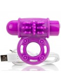 SCREAMING O VIBRATING RECHARGEABLE RING O WOW PURPLE 817483012426