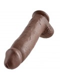 KING COCK 12" COCK BROWN WITH BALLS 30.48  CM 603912350333 package