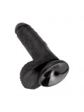 King Cock 17 cm Dildo With Balls Black 603912350210 image