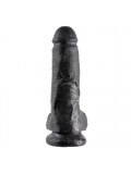King Cock 20 cm Dildo With Balls Black 603912350234
